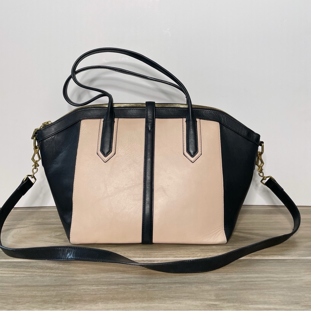 Black and Cream Cross Body Purse